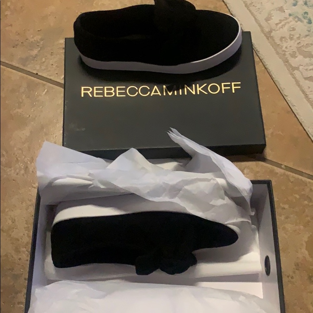 Women Black SlipOn Sneakers